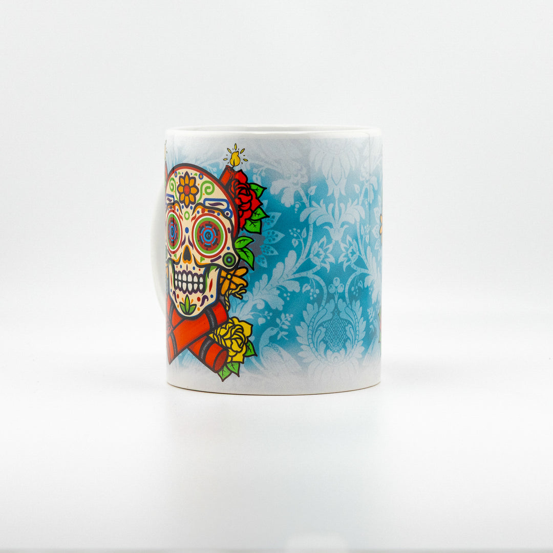 COVERART DIA DE LOS MUERTOS PORCELAIN MUG DAY OF THE DEAD COFFEE TEA