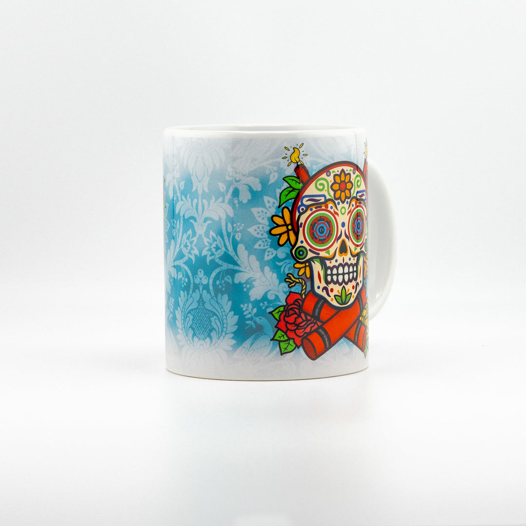 COVERART DIA DE LOS MUERTOS PORCELAIN MUG DAY OF THE DEAD COFFEE TEA