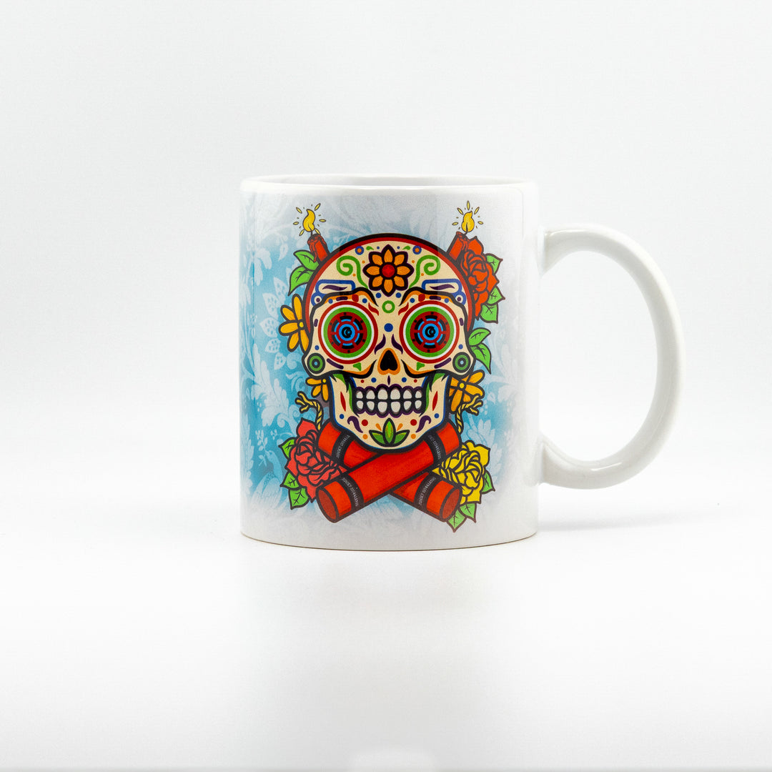 COVERART DIA DE LOS MUERTOS PORCELAIN MUG DAY OF THE DEAD COFFEE TEA