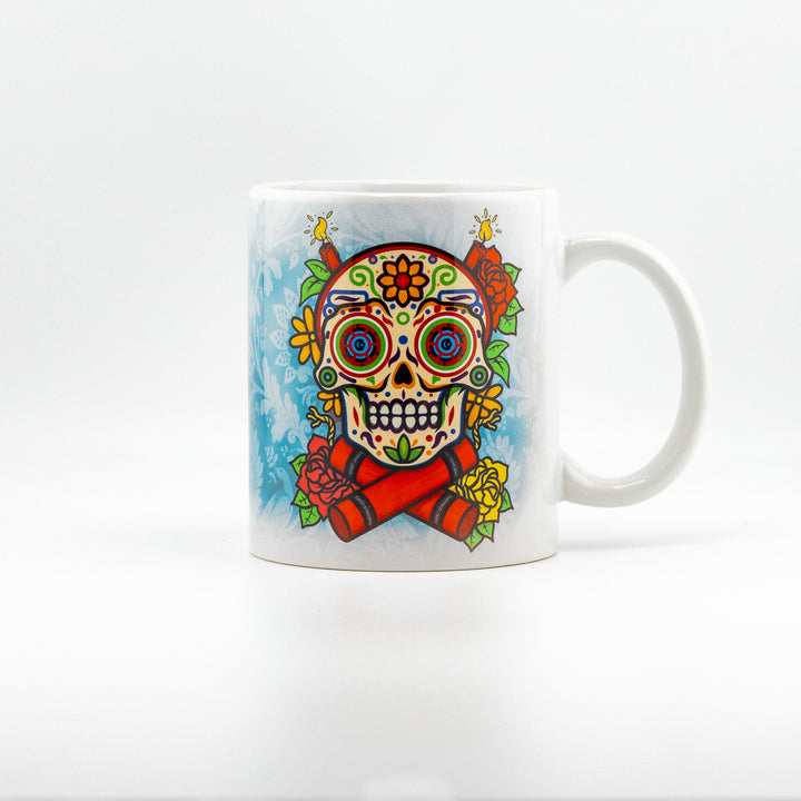 COVERART DIA DE LOS MUERTOS PORCELAIN MUG DAY OF THE DEAD COFFEE TEA