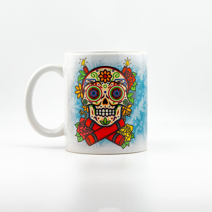 COVERART DIA DE LOS MUERTOS PORCELAIN MUG DAY OF THE DEAD COFFEE TEA