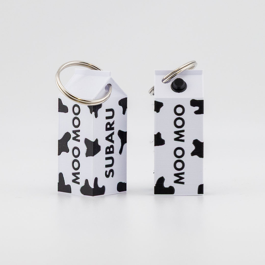 ANIMAL COW PETS 3D PRINTING KEYCHAIN MOO MOO SUBARU 