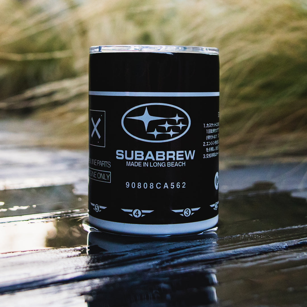 SUBARU OIL FILTER SUBLIMATION TUMBLER DRINKWARE