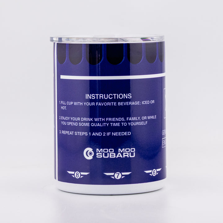 Blue Oil Filter Tumbler