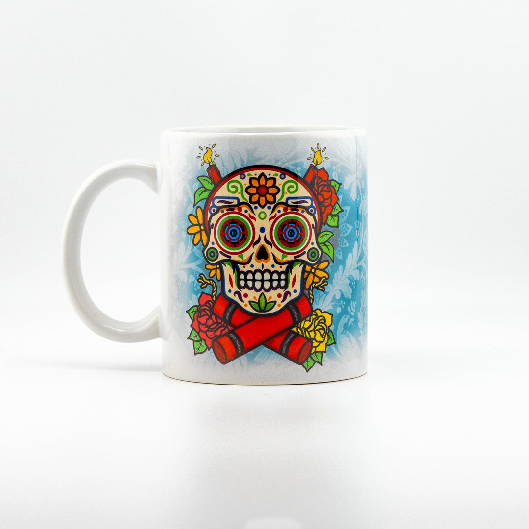 COVERART DIA DE LOS MUERTOS PORCELAIN MUG DAY OF THE DEAD COFFEE TEA