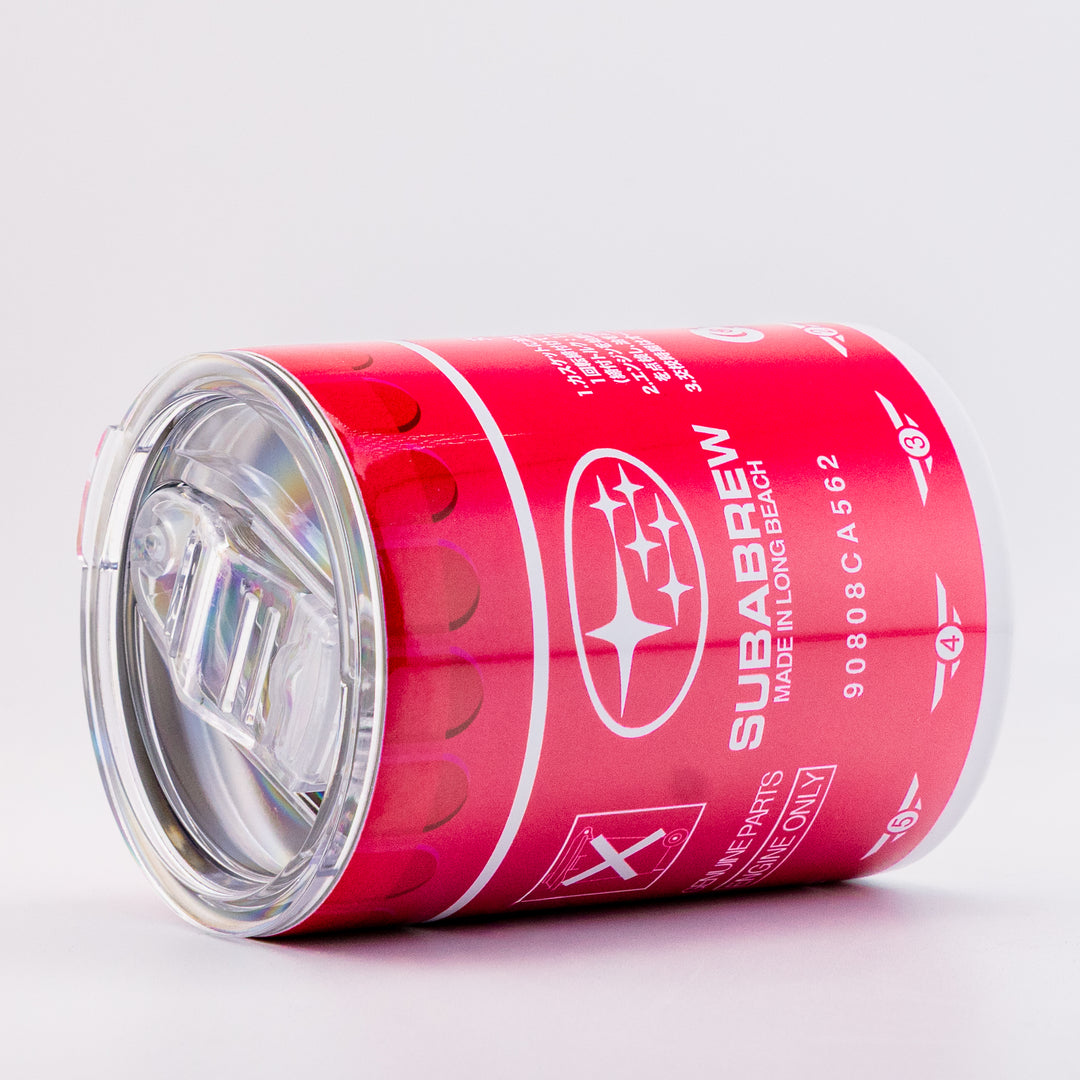 Pink Oil Filter Tumbler