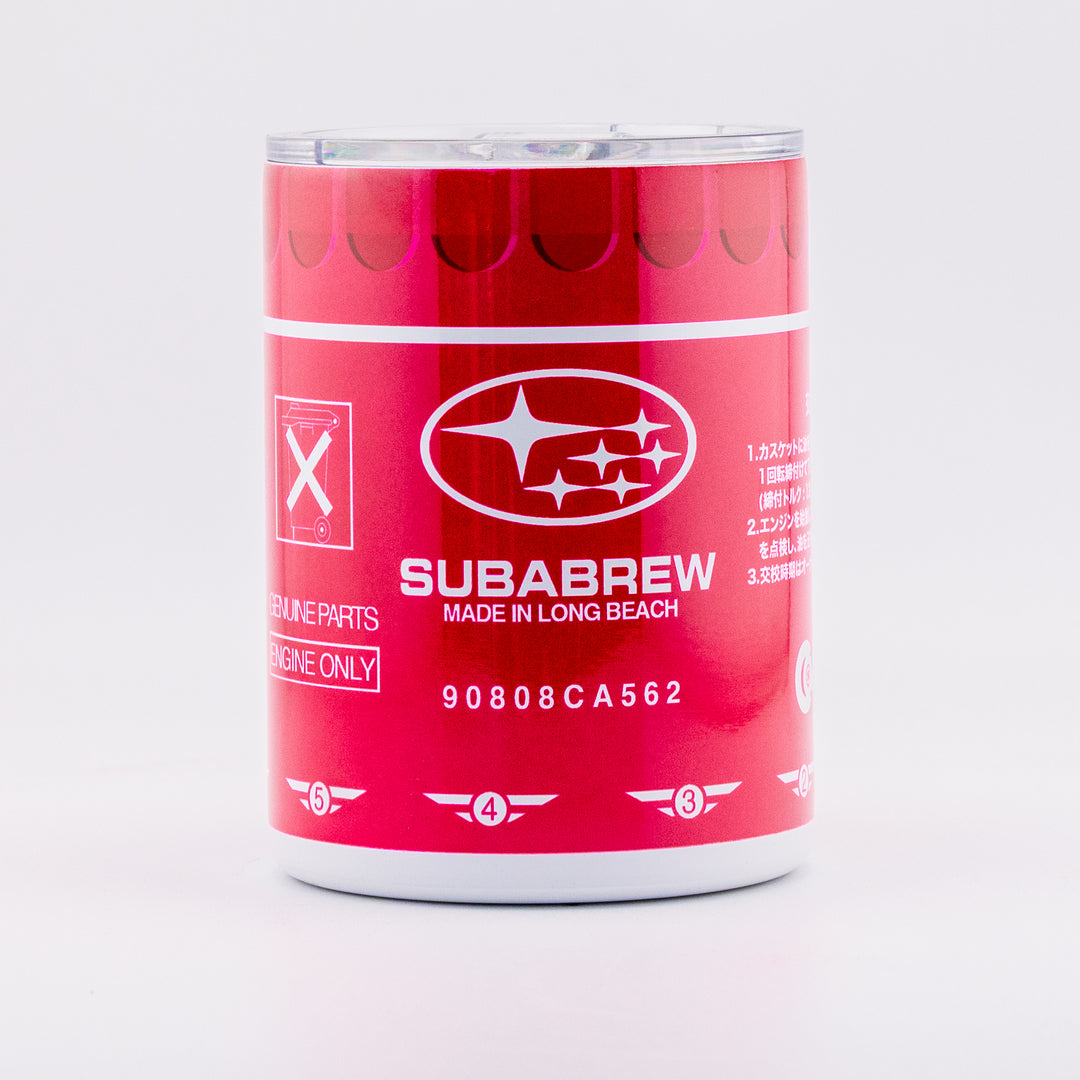 Pink Oil Filter Tumbler