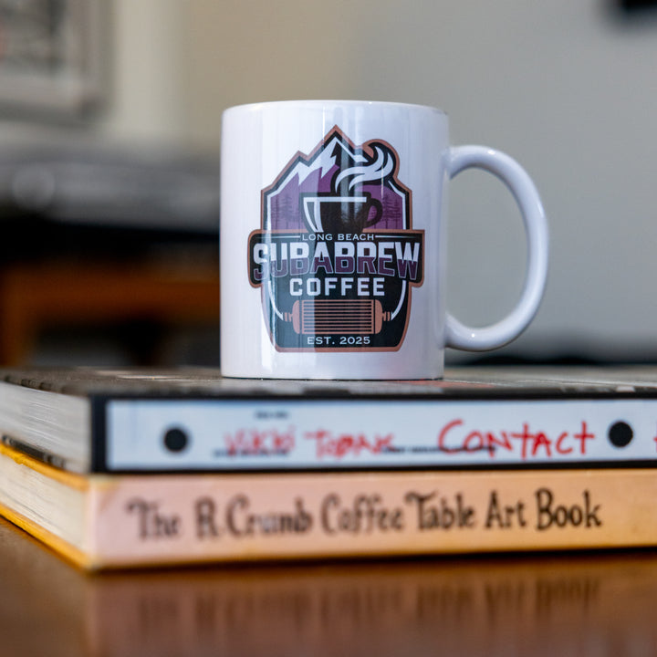 SUBABREW COFFEE LOGO PORCELAIN MUG