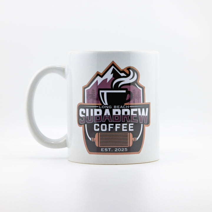 SUBABREW COFFEE LOGO PORCELAIN MUG