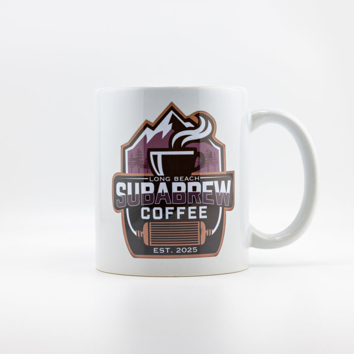SUBABREW COFFEE LOGO PORCELAIN MUG
