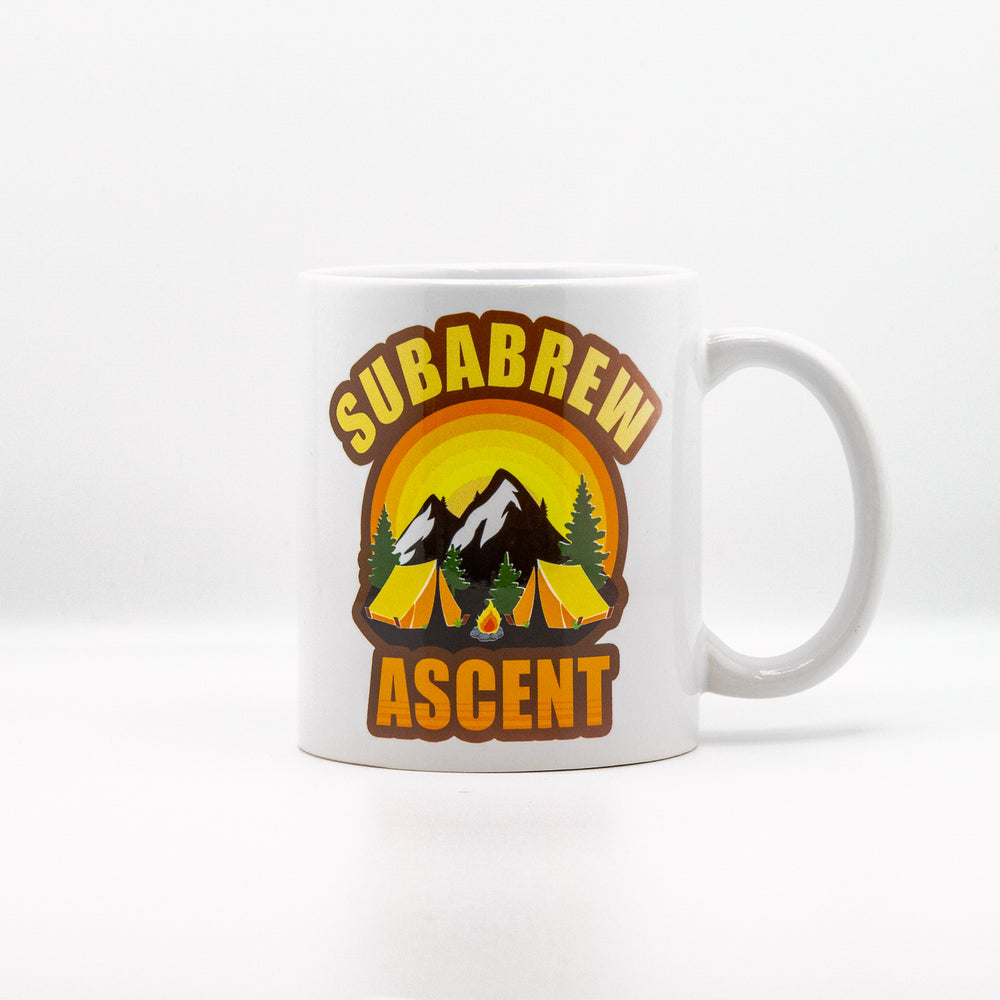 CUSTOM COFFEE MUG SUBARU ASCENT CAMP CAMPFIRE OVERLAND 