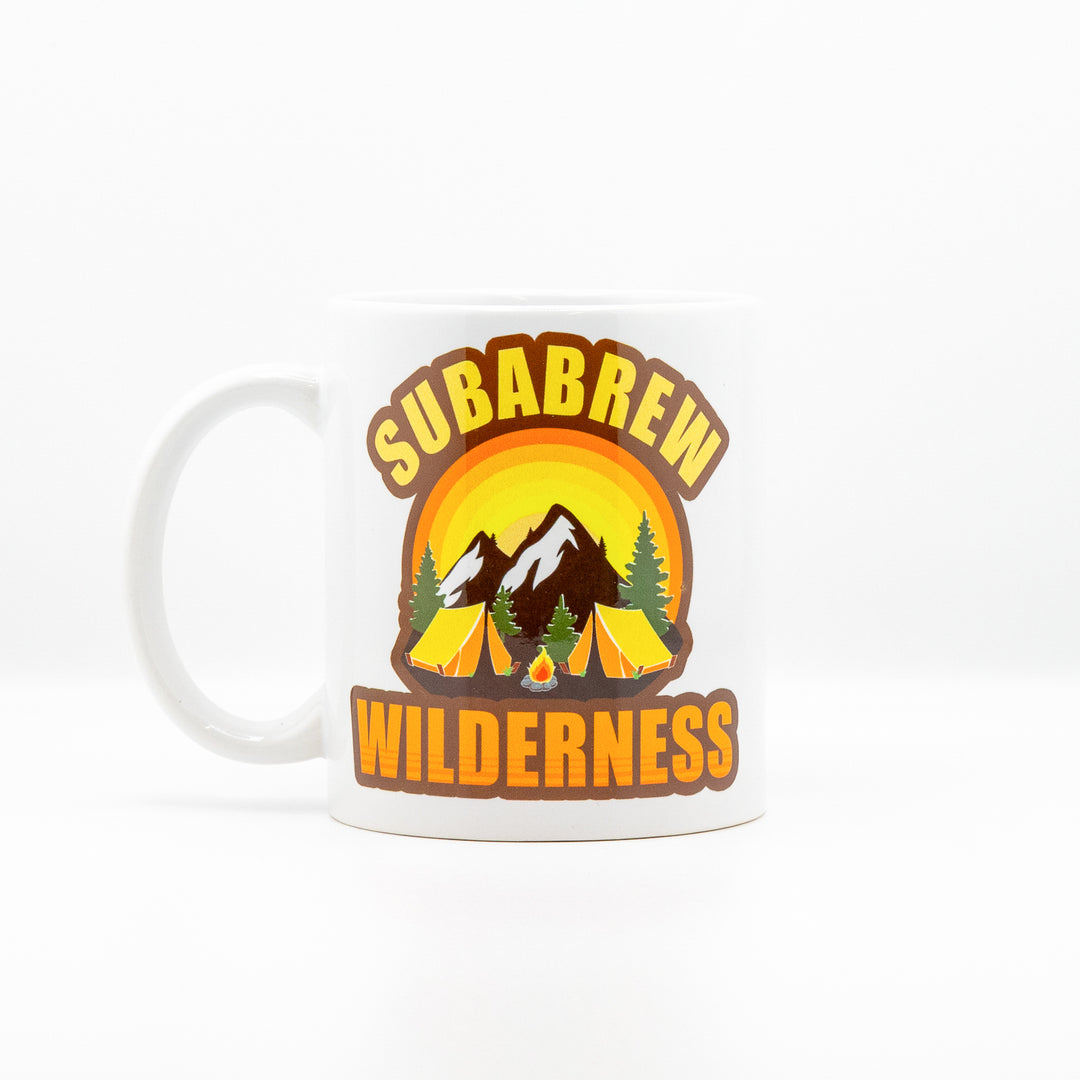 CUSTOM COFFEE MUG SUBARU WILDERNESS EDITION CAMP CAMPFIRE 