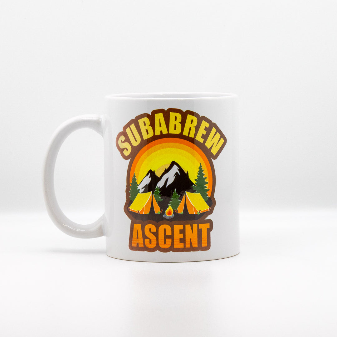 CUSTOM COFFEE MUG SUBARU ASCENT CAMP CAMPFIRE OVERLAND 